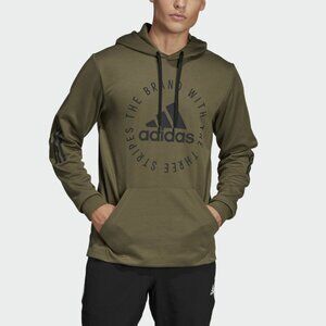 Adidas Men's Hoodie Olive Sweatshirt DX8424 Olive Green Size Large NWT